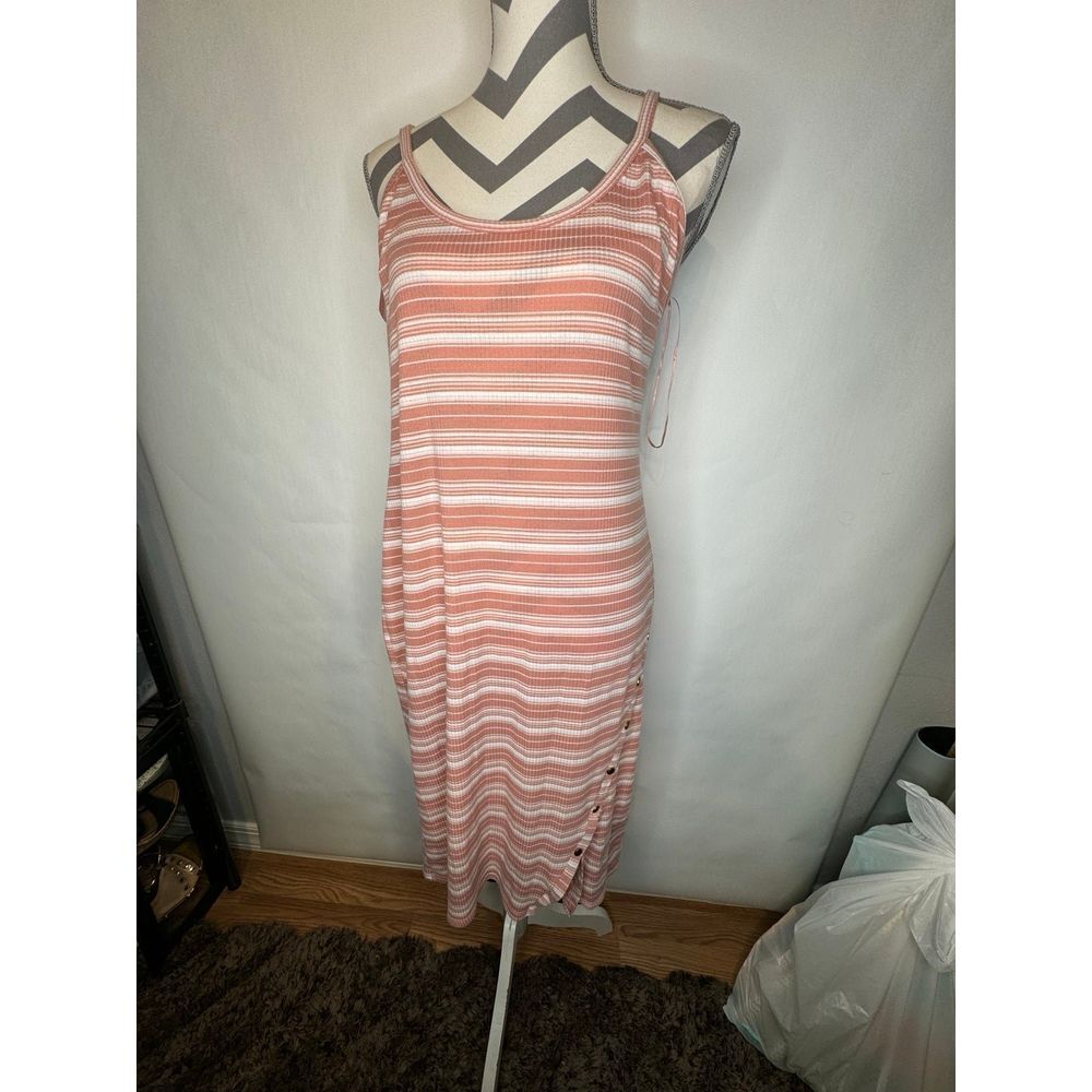 SAY WHAT STRIPED BODYCON DRESS